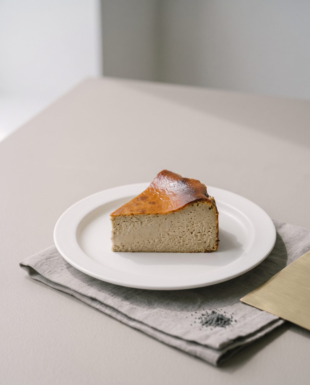 ほうじ茶のバスクチーズケーキ